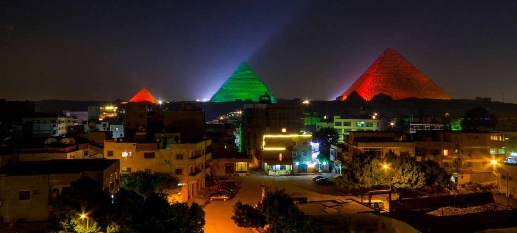 Giza pyramids Sound and light show